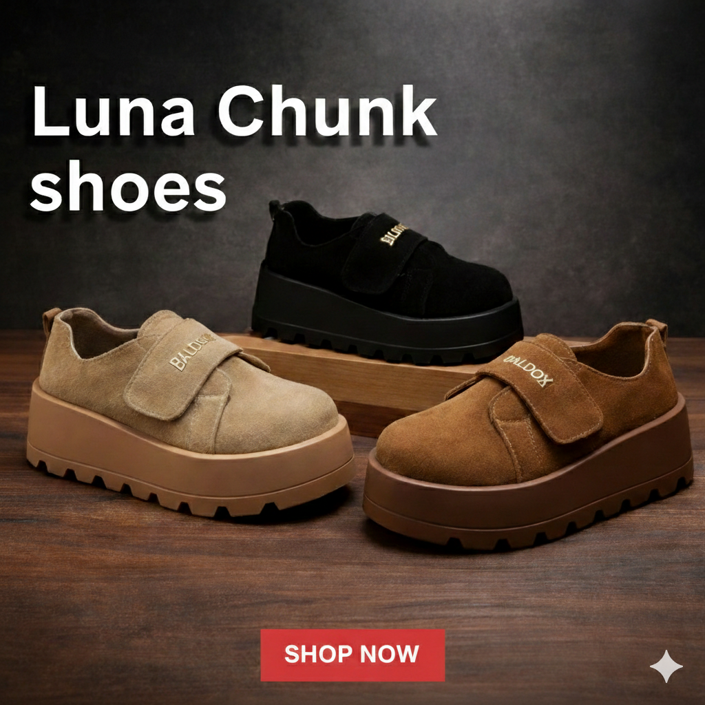 Chunky Platform Velcro Shoes – Stylish Comfort with a Modern Edge