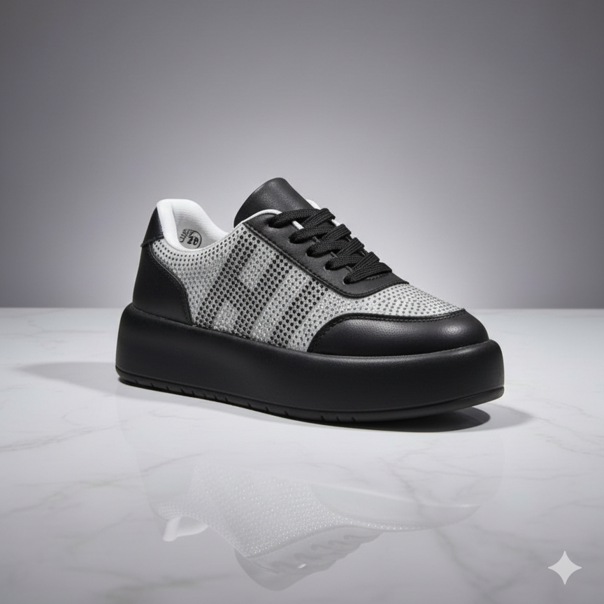 أحذية رياضية أنيقة متلألئة للنساء