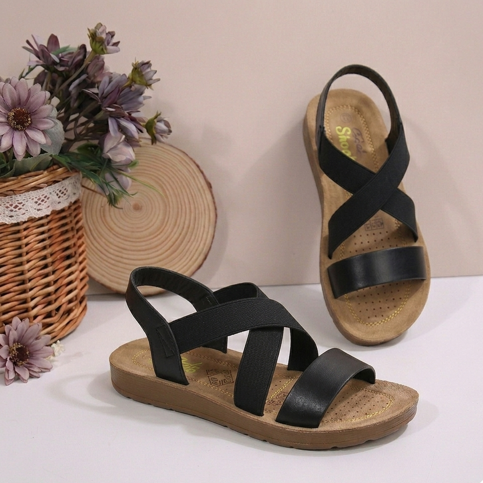 Sandales croisées pour femmes élégantes et confortables – Style quotidien léger