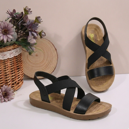Sandales croisées pour femmes élégantes et confortables – Style quotidien léger
