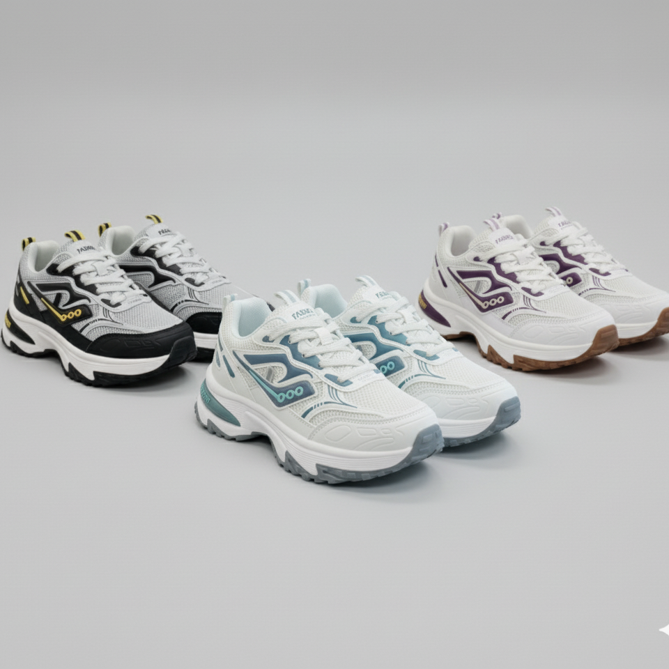 Men's Chunky Mesh Sneakers—Cool Airflow, Cushion Midsole