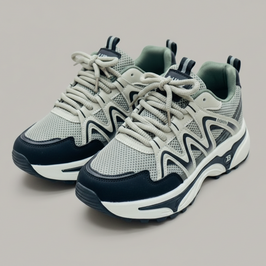 Sneakers en Mesh à Semelle Épais pour Homme : Pour Aller Plus Loin, avec Semelle Antidérapante