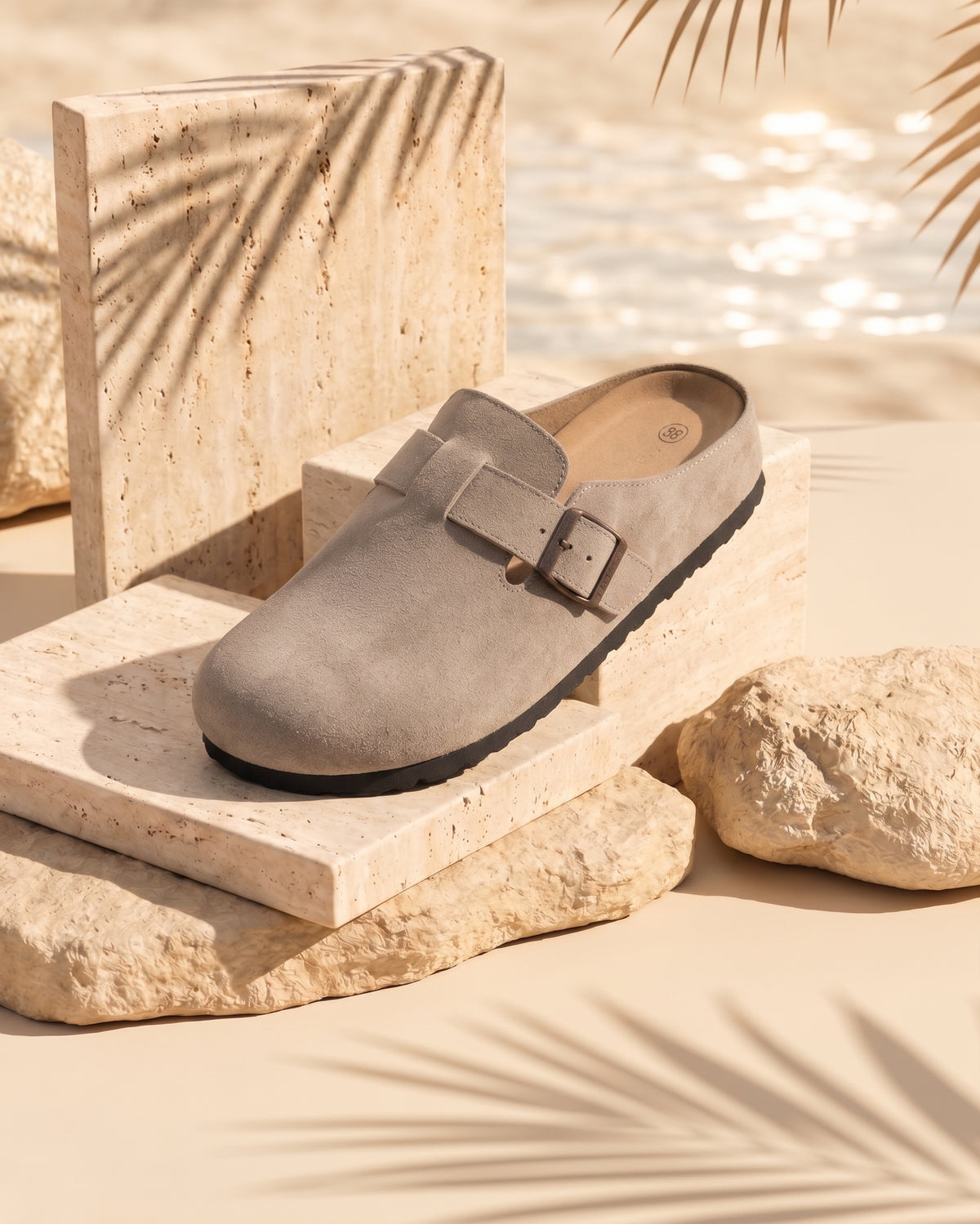 Men’s Comfortable & Flexible Slip-On Clogs with Adjustable Buckle – Effortless Everyday Style