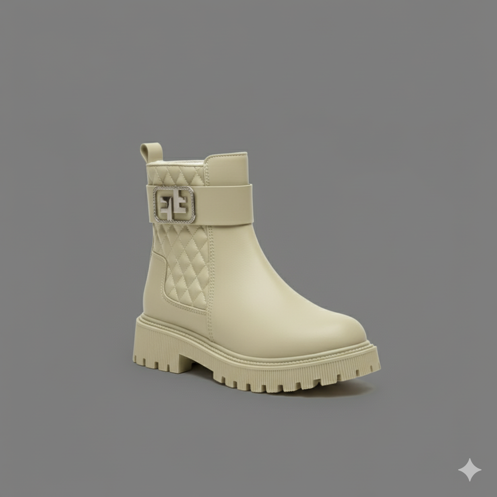 Fashionable Style Boots with Stylish Buckle Detail Boots