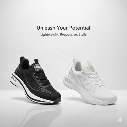 Women’s Lightweight Platform Running Sneakers – Cushioned Sport & Casual Shoes