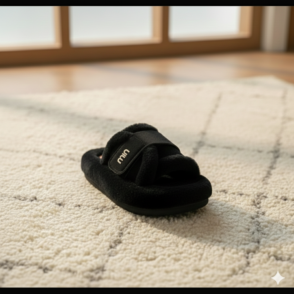 Pantoufles de luxe pour femmes en fausse fourrure, douces et chaudes, chaussures d'intérieur/extérieur, sandales d'hiver légères et rembourrées