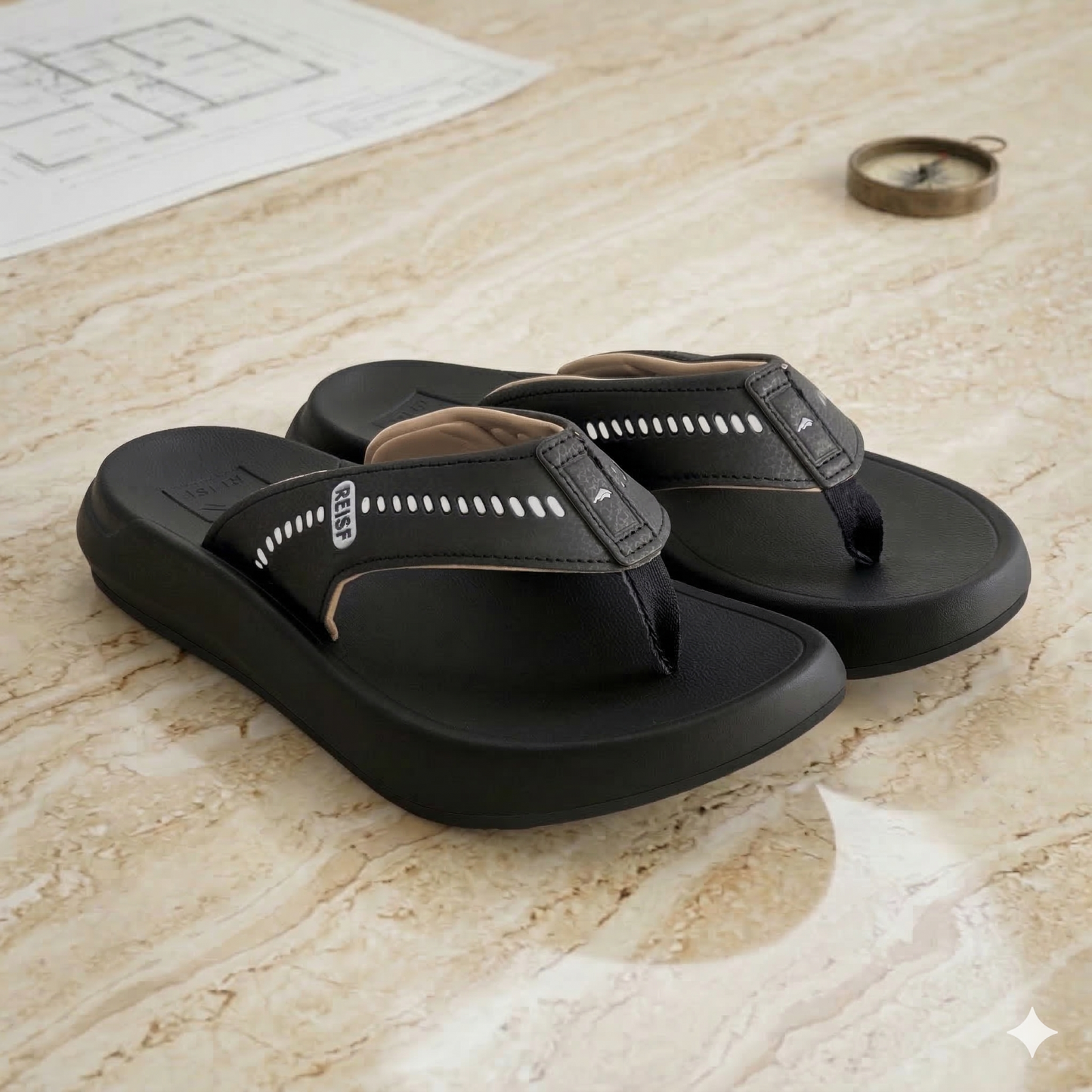 REISF™ Luxury Orthopedic Men’s Sandal — 3 cm Cushy Sole · Water-Proof · Anti-Slip