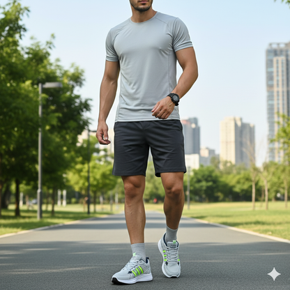 Baskets en maille respirante pour homme, pour un confort optimal à chaque pas, fermeture à lacets 