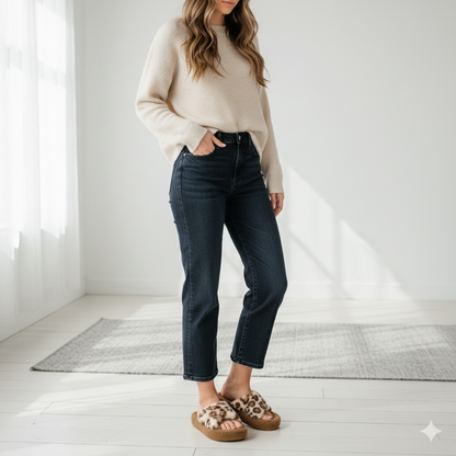 🐾 Cozy Chic Leopard Print Slippers