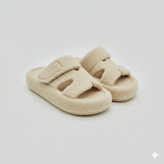 Women’s Slippers: Breathable Warmth, Dual‑Strap Fleece