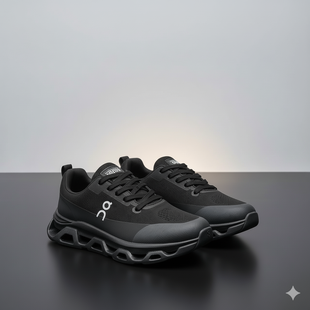 حذاء جري رجالي بتصميم بسيط، قابل للتنفس، منخفض القطع، نعل مطاطي غير قابل للانزلاق، قماش خفيف الوزن