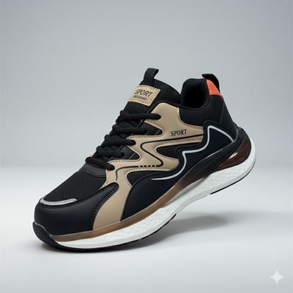 Baskets sport en mesh pour homme : amorti optimal toute la journée, semelle extérieure adhérente