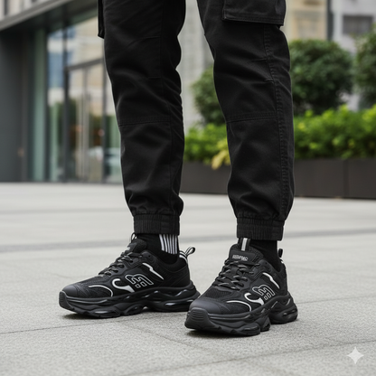 أحذية رياضية رجالية سميكة ذات وسادة هوائية - راحة طوال اليوم، COD MA