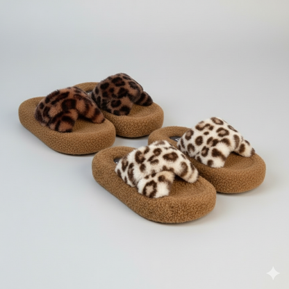 🐾 Cozy Chic Leopard Print Slippers