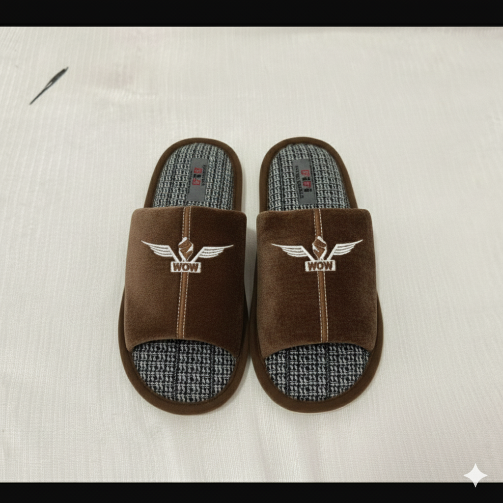 Men’s Warm  Slippers Winter Plush Shoes Soft Comfortable Non-Slip Sole Casual  Slippers for Men