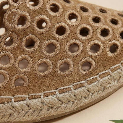 Espadrilles plates ajourées respirantes pour femme – Chaussures décontractées légères à enfiler