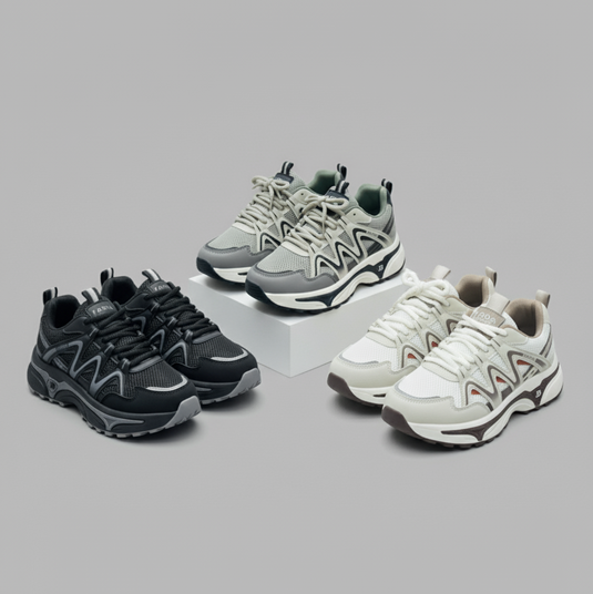 Sneakers en Mesh à Semelle Épais pour Homme : Pour Aller Plus Loin, avec Semelle Antidérapante