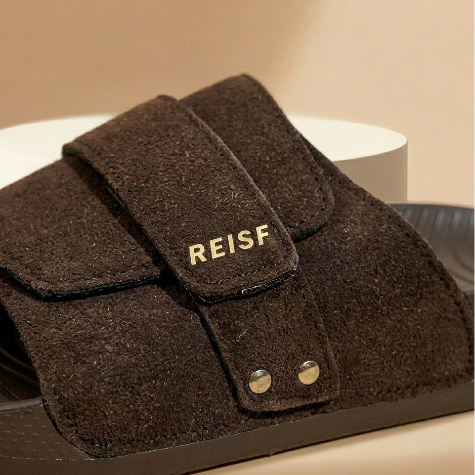 REISF Slide Sandal with Premium Front Strap Design