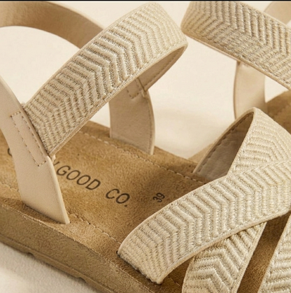 Women’s Casual Cross-Strap Comfort Sandals – Lightweight & Stylish
