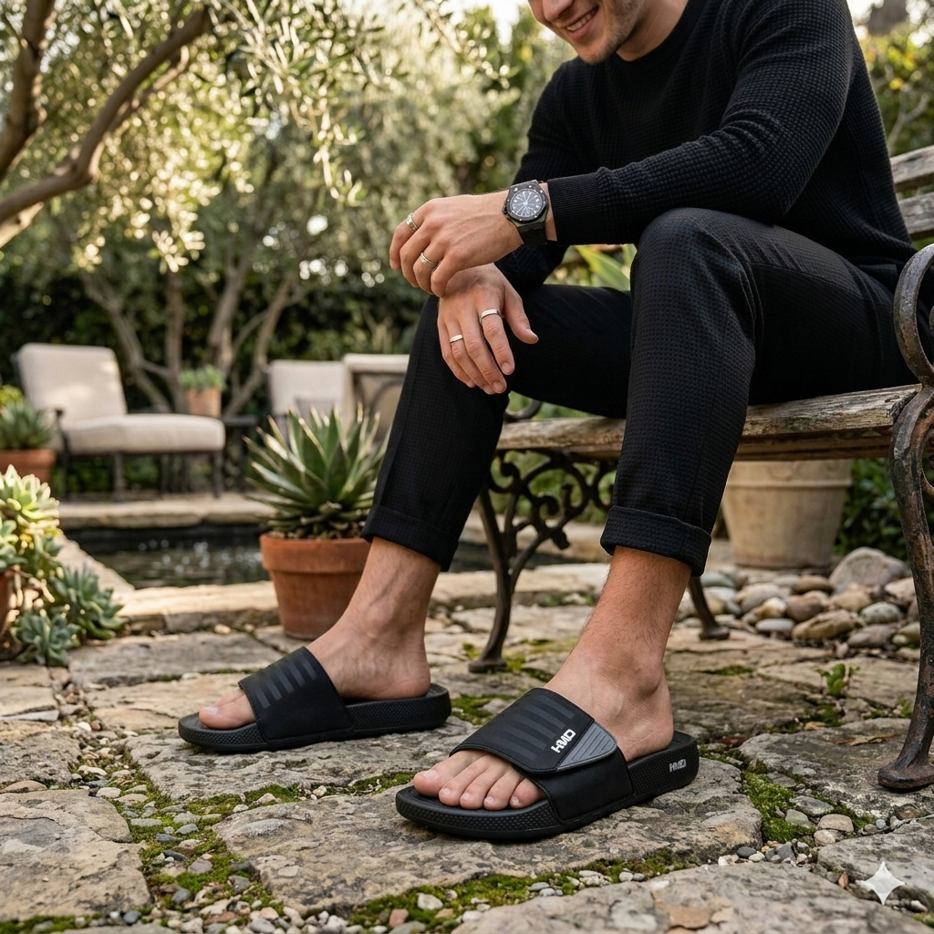 Men’s Comfort Slide Sandals – Modern Lightweight Everyday Slippers✨