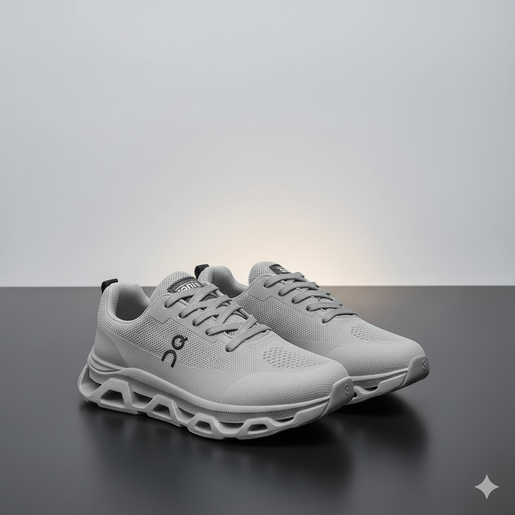 حذاء جري رجالي بتصميم بسيط، قابل للتنفس، منخفض القطع، نعل مطاطي غير قابل للانزلاق، قماش خفيف الوزن