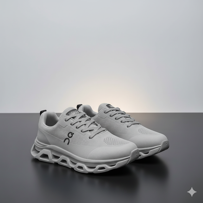 حذاء جري رجالي بتصميم بسيط، قابل للتنفس، منخفض القطع، نعل مطاطي غير قابل للانزلاق، قماش خفيف الوزن