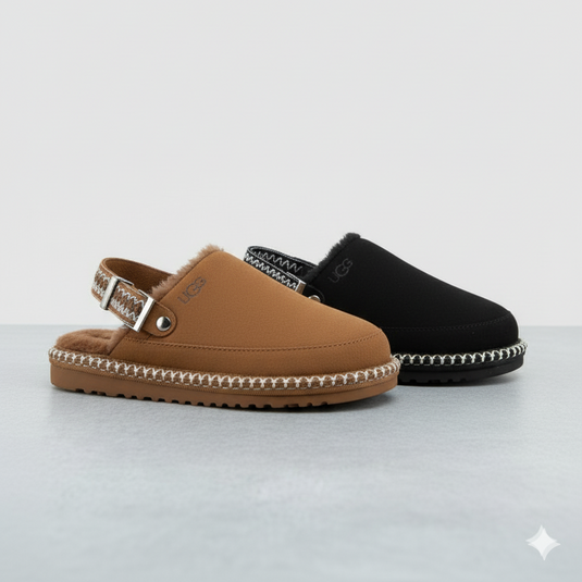 Cozy Slingback Slippers – Fleece-Lined Winter Comfort Shoes