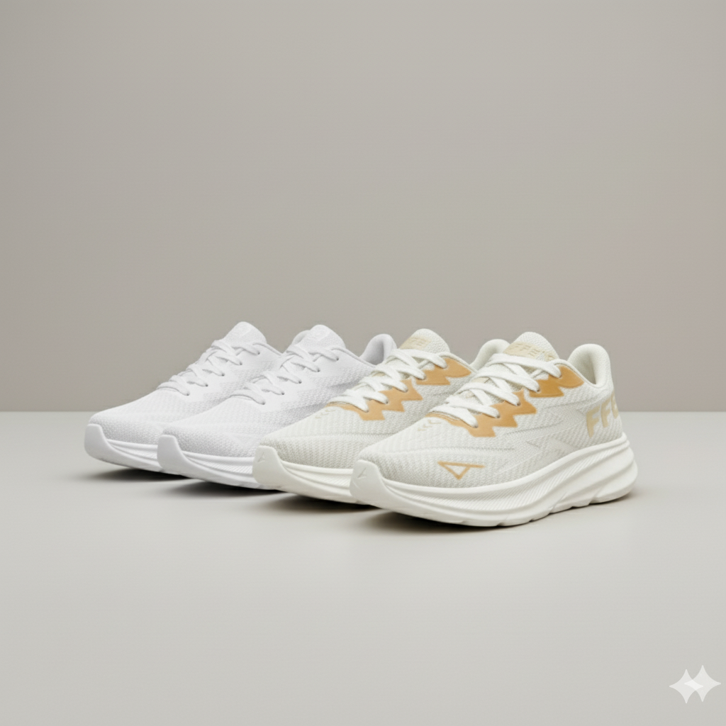 أحذية رياضية منسوجة للرجال - رغوة عالية الكثافة، تمشّي أطول