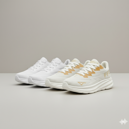 أحذية رياضية منسوجة للرجال - رغوة عالية الكثافة، تمشّي أطول