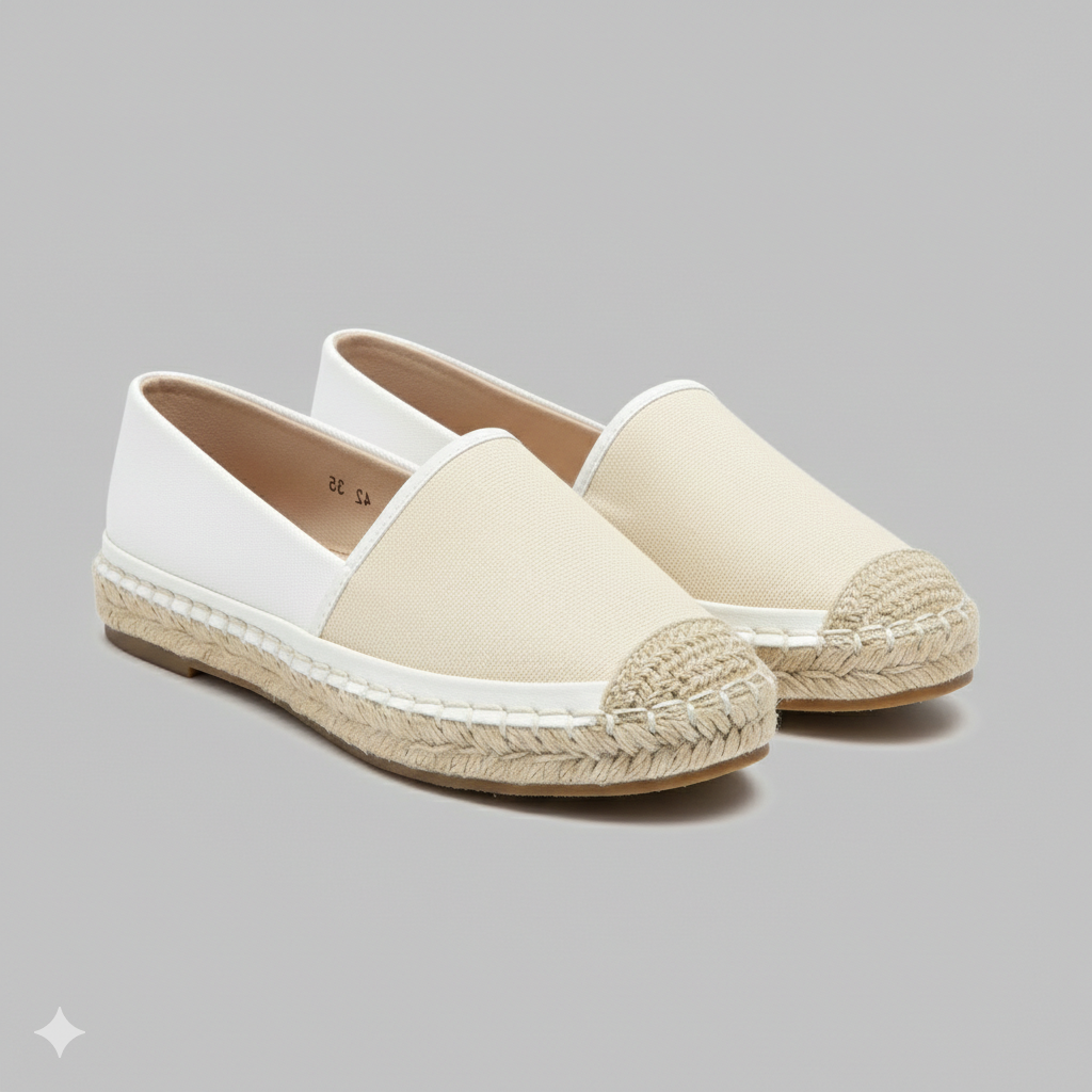 Women’s Classic Espadrille Slip-On Flats – Casual Comfort Shoes