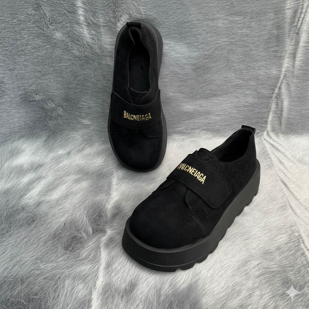 Chunky Platform Velcro Shoes – Stylish Comfort with a Modern Edge