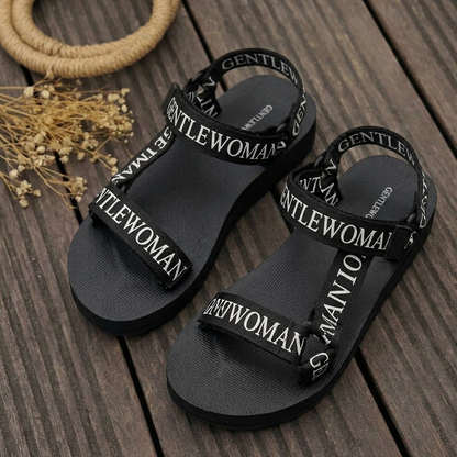 Women’s Gentlewoman Strap Flat Sandals – Trendy Casual Summer Footwear
