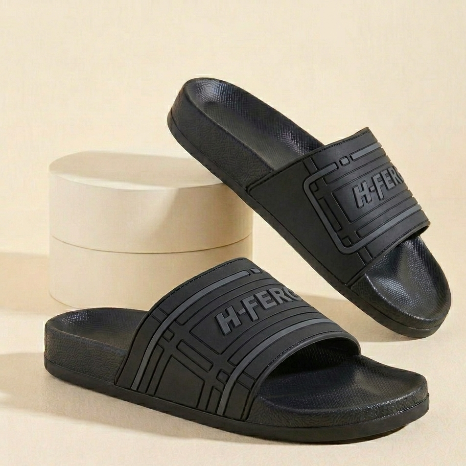 H-FERG Men’s Sport Slide Sandals – Lightweight Everyday Comfort Slippers