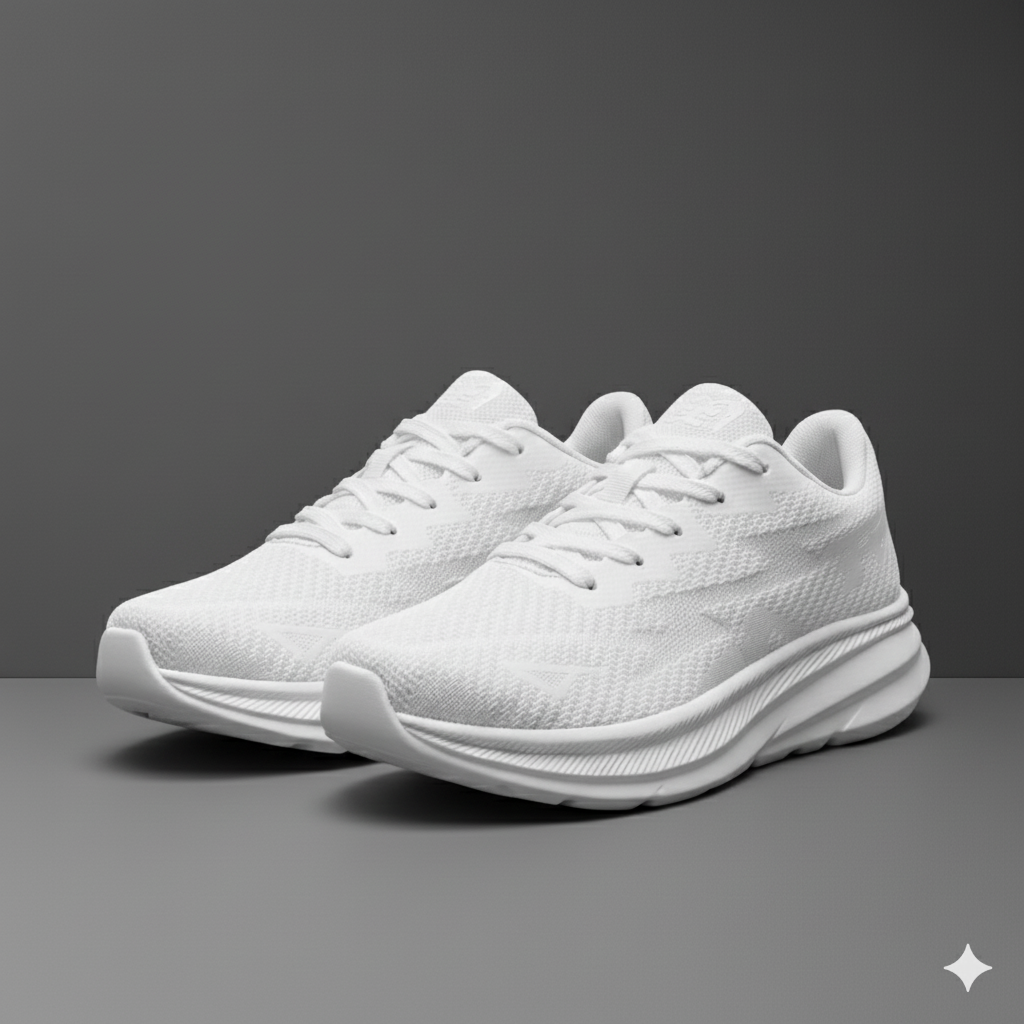 أحذية رياضية منسوجة للرجال - رغوة عالية الكثافة، تمشّي أطول