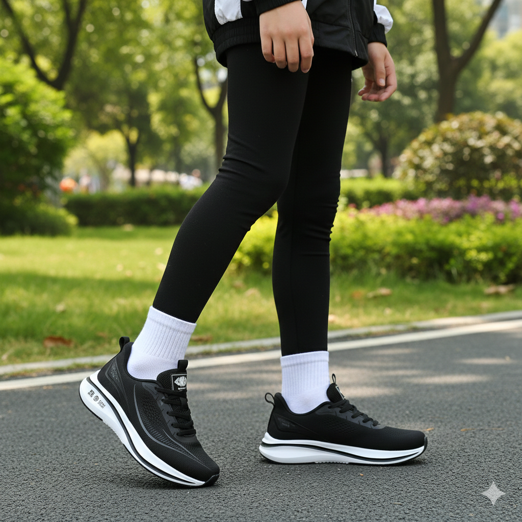 Women’s Lightweight Platform Running Sneakers – Cushioned Sport & Casual Shoes