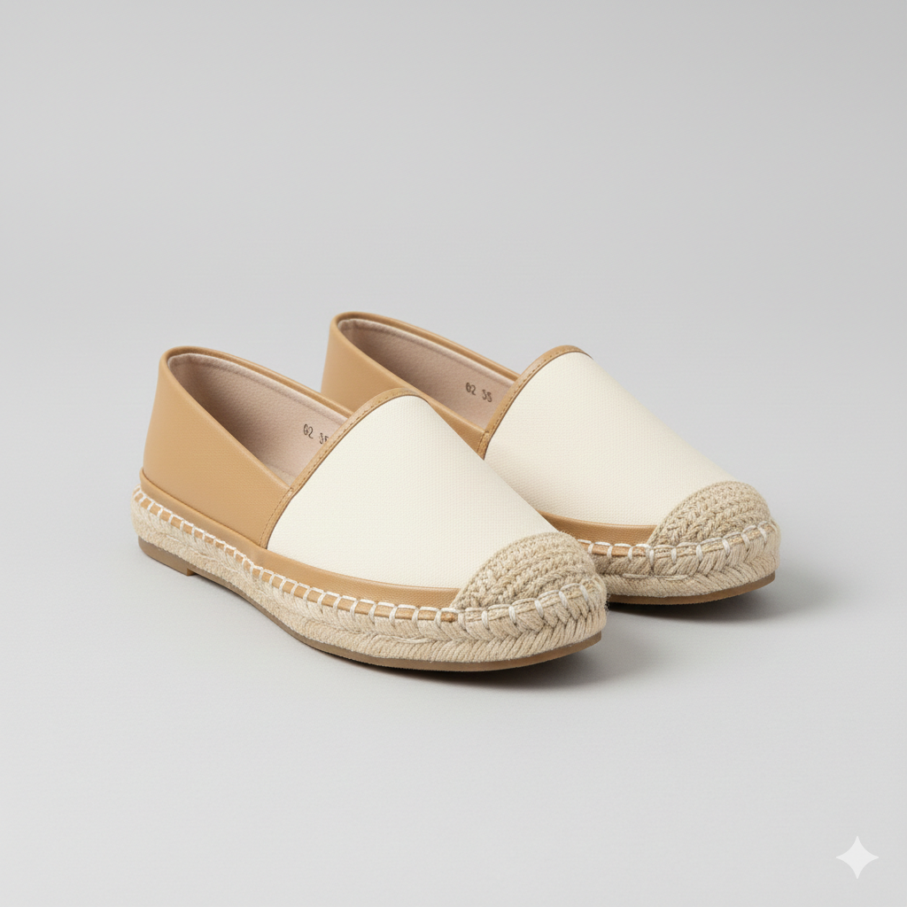 Women’s Classic Espadrille Slip-On Flats – Casual Comfort Shoes
