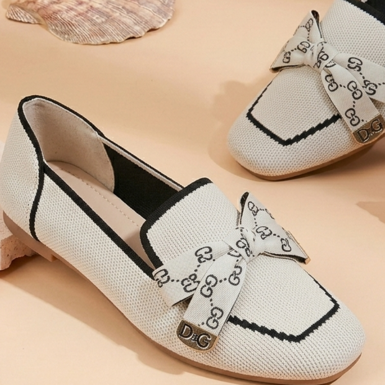 Women’s Stylish Bow-Knot Slip-On Ballet Flats – Casual Comfort Loafers
