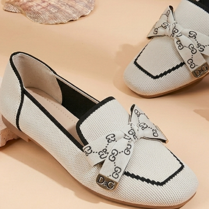 Women’s Stylish Bow-Knot Slip-On Ballet Flats – Casual Comfort Loafers