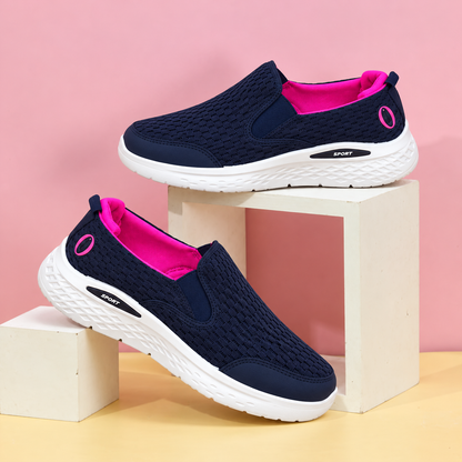 Women's Lightweight Slip-On Sneakers – Comfortable Everyday Walking Shoes