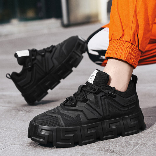 Sneakers tendance pour homme automne 2025 – Style INS, chaussures de papa à semelle épaisse, plateforme décontractée et tendance avec 5 cm de rehaussement.
