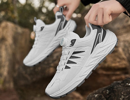 أحذية المشي لمسافات طويلة للجنسين في الهواء الطلق - قابلة للتنفس ومضادة للانزلاق ومتينة للجري على الطرق الوعرة