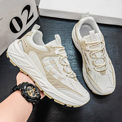 أحذية رياضية رجالية عصرية 2025 - خفيفة الوزن، قابلة للتهوية، ونعل مانع للانزلاق