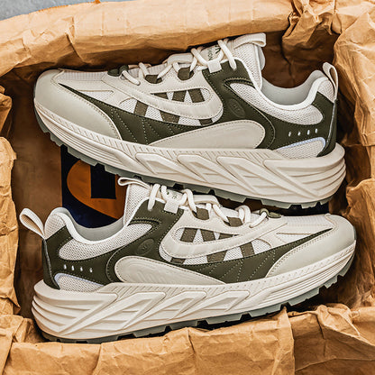 أحذية رياضية رجالية عصرية 2025 - خفيفة الوزن، قابلة للتهوية، ونعل مانع للانزلاق