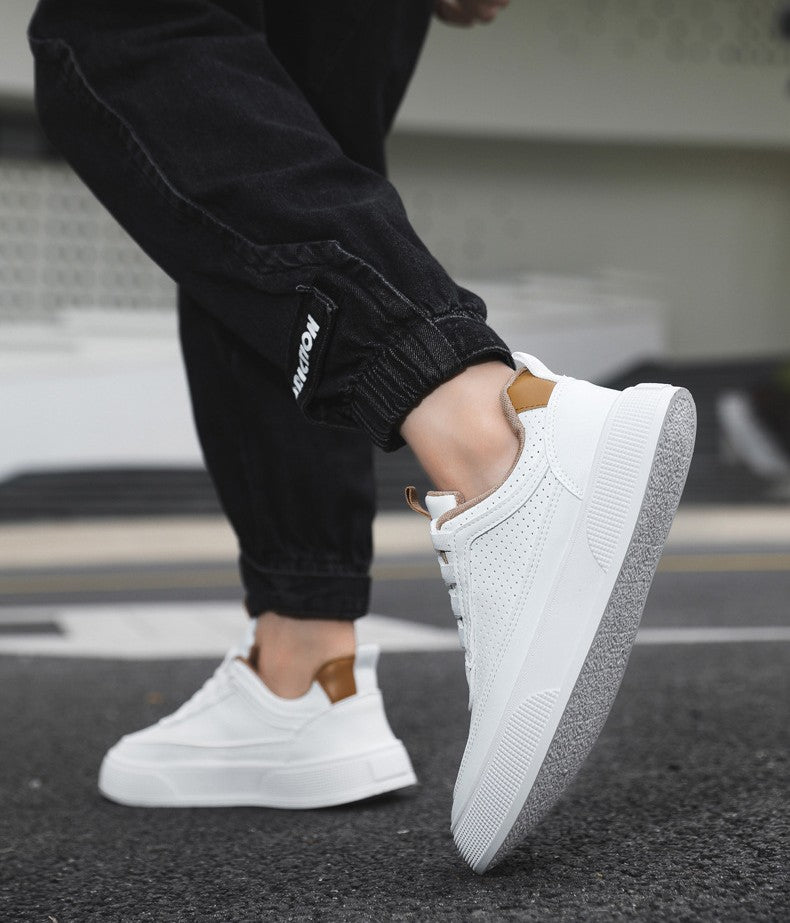 حذاء رياضي رجالي شبكي فاخر بتصميم أنيق وتهوية عالية