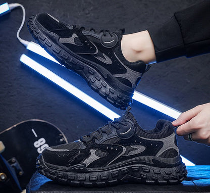 أحذية رجالية قابلة للتنفس - أحذية رياضية آمنة مقاومة للانزلاق والتآكل