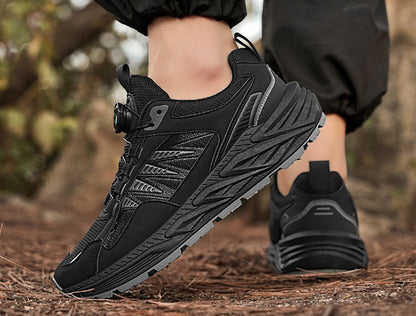 أحذية المشي لمسافات طويلة للجنسين في الهواء الطلق - قابلة للتنفس ومضادة للانزلاق ومتينة للجري على الطرق الوعرة