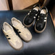 Women's Genuine Leather Height-Enhancing Sneakers - Thick-Soled White Casual Sports Shoes for Spring & Summer 2024