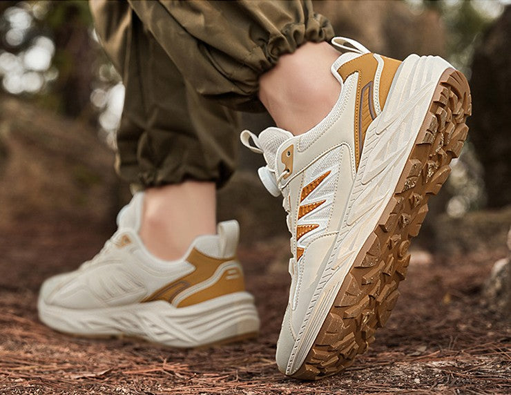 أحذية المشي لمسافات طويلة للجنسين في الهواء الطلق - قابلة للتنفس ومضادة للانزلاق ومتينة للجري على الطرق الوعرة