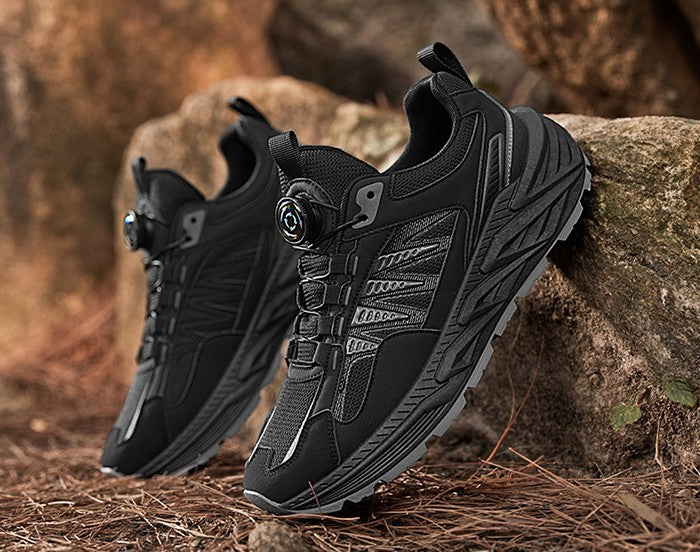 أحذية المشي لمسافات طويلة للجنسين في الهواء الطلق - قابلة للتنفس ومضادة للانزلاق ومتينة للجري على الطرق الوعرة
