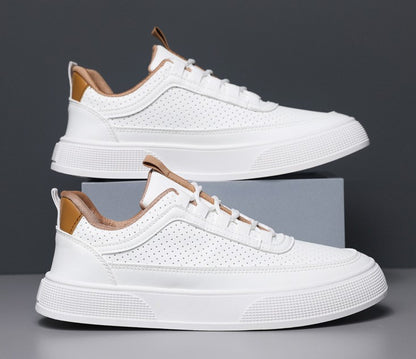 حذاء رياضي رجالي شبكي فاخر بتصميم أنيق وتهوية عالية